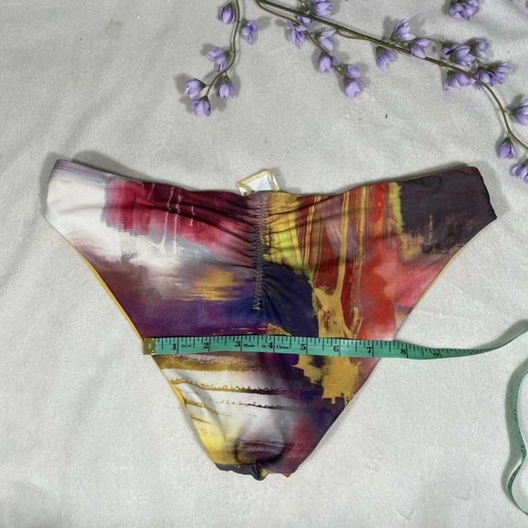 NEW Becca Maestro Reversible Yellow Bikini Bottoms Medium - Picture 12 of 12